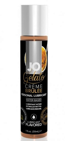 Гелевый вкусовой лубрикант JO Gelato Creme Brulee Flavored, 30 мл
