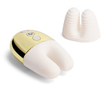 Массажер с двойной вибрацией Le Wand Double Vibe, белое золото