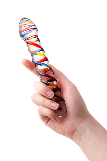 Стеклянный фаллос для вагинальной и анальной стимуляции 19,7 см