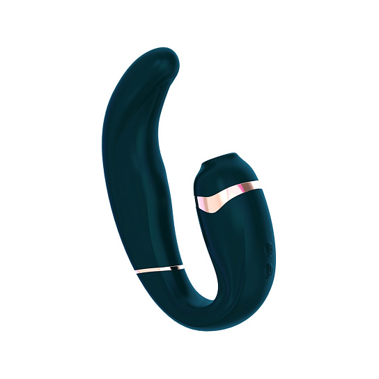 Вибратор с вакуумной стимуляцией клитора Adrien LasticMy G, черный