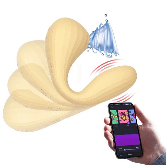 Вибратор Magic Motion Bobi вакуумно-волновой с мобильным приложением, желтый