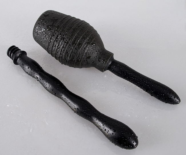 Анальная игрушка Shower Me для интимной гигиены, черная