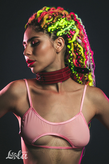 Бордовый ошейник ECCENTRIC