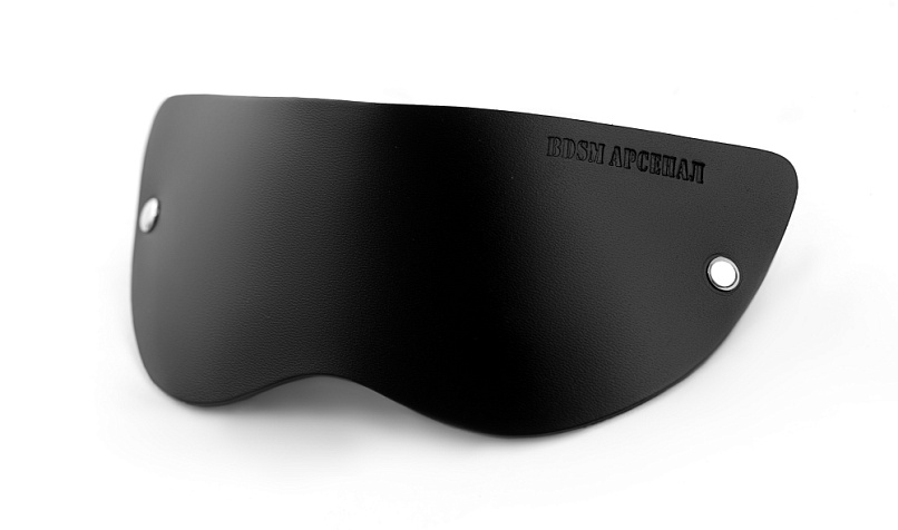 Маска BDSM Арсенал Lady's Arsenal Black, кожа, черная