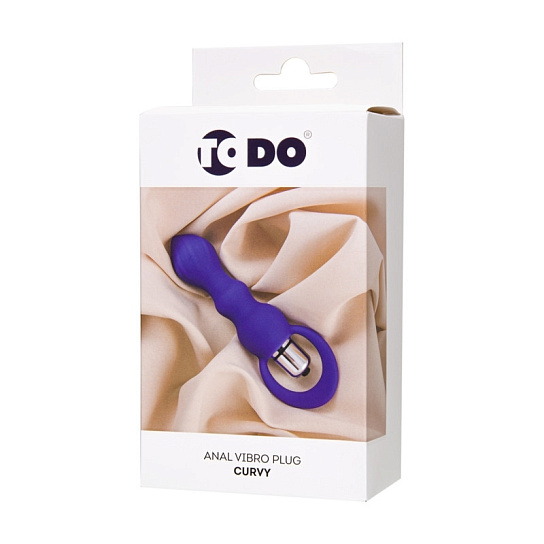 Анальная вибровтулка ToDo by Toyfa Curvy, 14 см