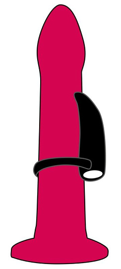 Эрекционное виброкольцо-насадка на палец, Finger Vibrator 2,5 см