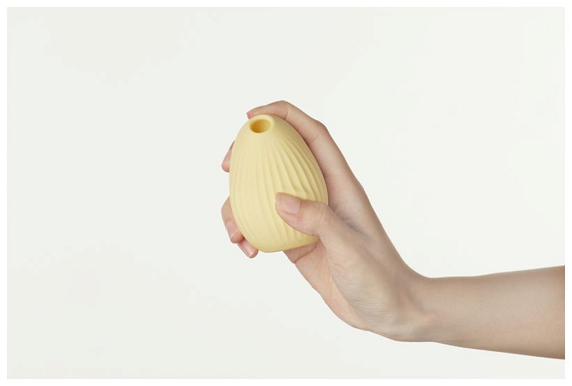 Вибростимулятор с функцией вакуумной стимуляции Cuddly Bird, желтый