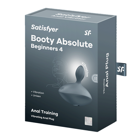 Анальная вибровтулка Satisfyer Booty Absolute Beginners 4, серый