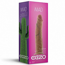 Реалистичный фаллоимитатор Mad Cactus телесный Egzo 20,5 см
