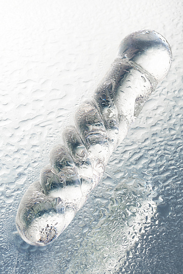 Фаллоимитатор из стекла DILDO прозрачный, 17 см