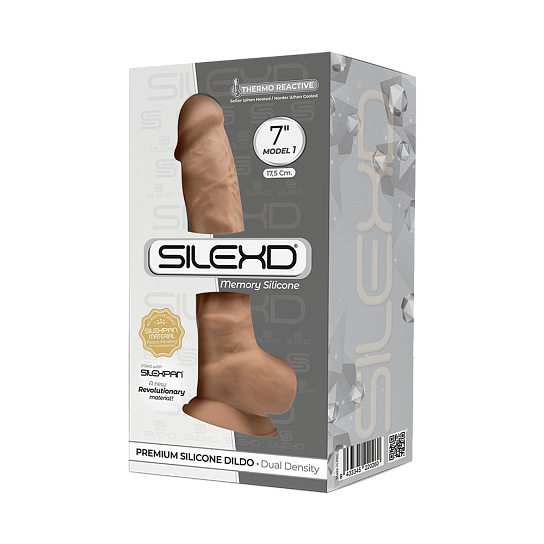 Дилдо с присоской Adrien Lastic SileXD MODEL 1 (7), телесный-смуглый