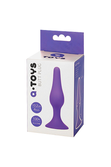 Втулка анальная A-TOYS из силикона, с присоской, S