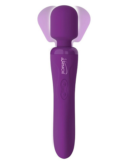 Силиконовый вибромассажер Wanachi 9 режимов вибрации, фиолетовый
