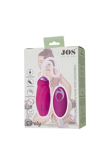 Виброяйцо с пульсацией Jos Circly на пульте управления