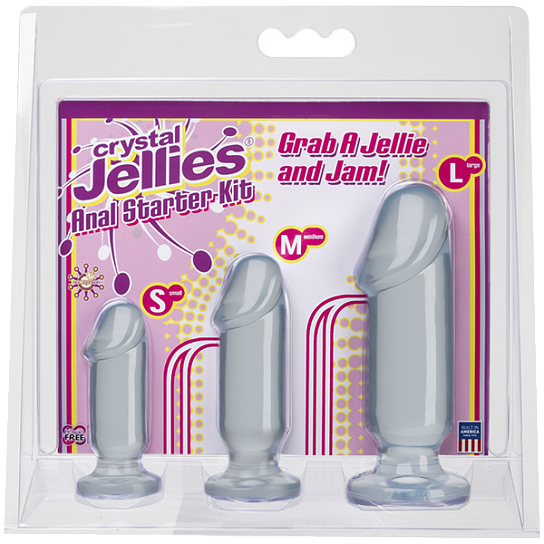 Набор из трех анальных стимуляторов Anal Trainer Kit, прозрачный