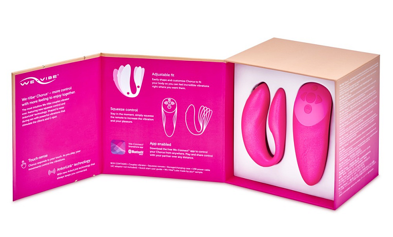 Вибратор для пар We-Vibe Chorus, розовый