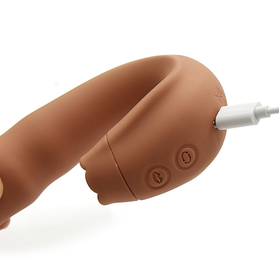 Вибратор кролик с языкчком для клитора Magic Vibe