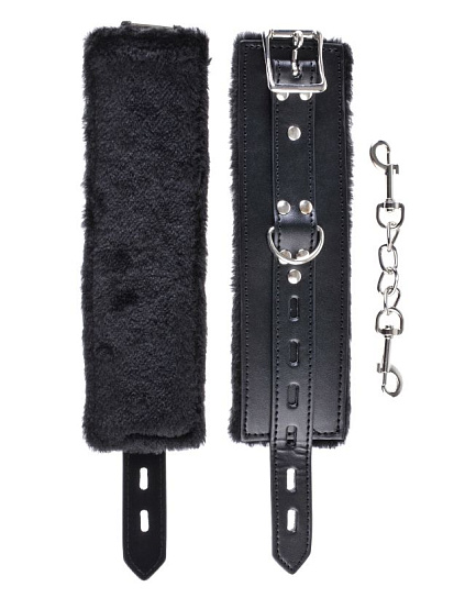 Наручи на цепочке с мехом Cumfy Cuffs