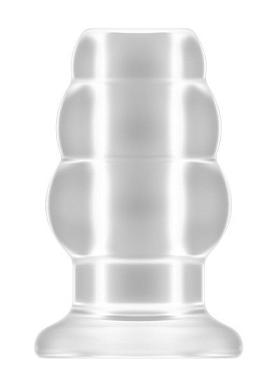 Анальная пробка с тремя разными кольцами №51, прозрачная