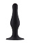 Силиконовая анальная пробка без швов, черная