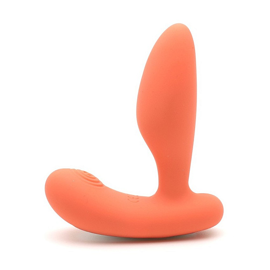 Массажер простаты с вибрацией и пультом KisToy Gordon, оранжевый