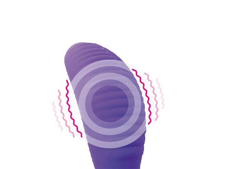 Вибратор для пар с беспроводным пультом Mini Romeo, фиолетовый