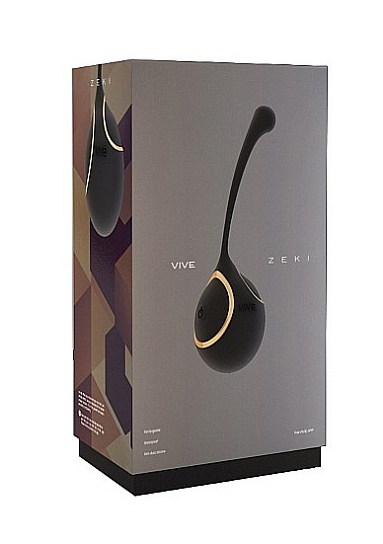 Виброяйцо с уникальным дизайном ZEKI, черное