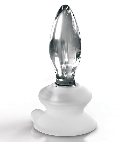 Стеклянная пробка Icicles с силиконовой присоской, прозрачная