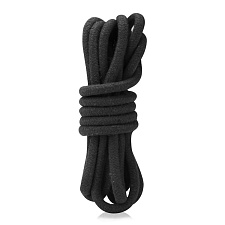Хлопковая веревка для бондажа и шибари Lux Fetish, 3 м, черная