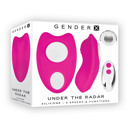 Вибровкладка в трусики с пультом ДУ Evolved Gender X UNDER THE RADAR