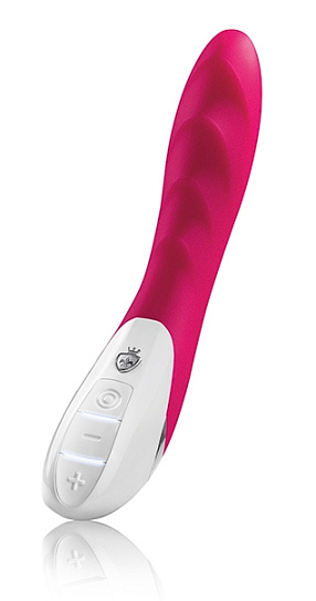 Вибратор SASSY SIMON вибрирует, покалывает и пульсирует, розовый