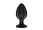 Анальная пробка рельефная Свободный ассортимент, черная, M