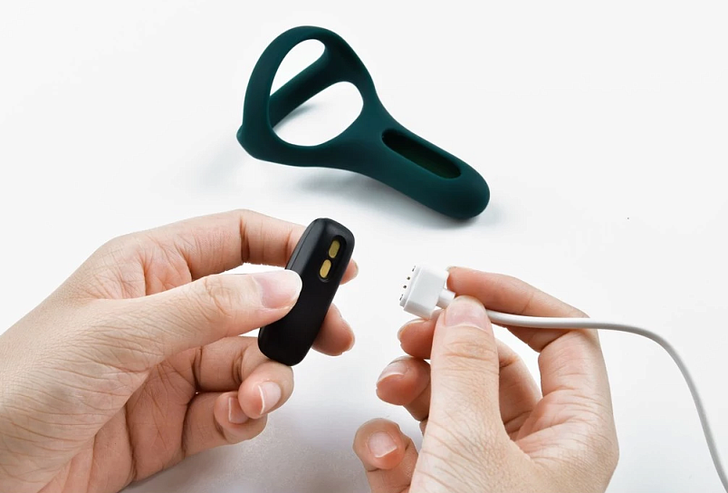 Двойное эрекционное кольцо Magic Motion Rise, темно-зеленое