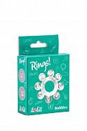 Эрекционное кольцо Rings Bubbles, прозрачное Lola Toys