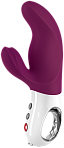 Мини-вибратор премиум класса Miss Bi, 17 см, ежевичный