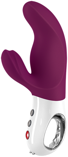 Мини-вибратор премиум класса Miss Bi, 17 см, ежевичный