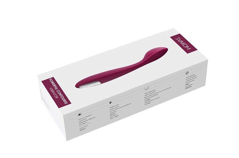 Вибромассажер в форме ложечки для точки G Svakom Keri, фиолетовый