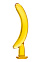 Фаллос в виде банана 16,5 см