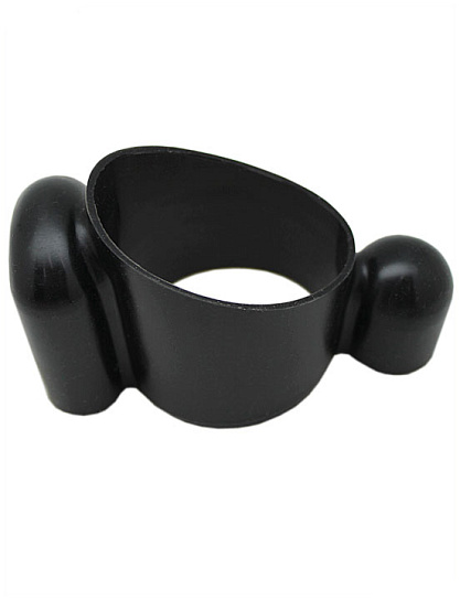 Мини-вибратор на эластичном держателе для мужских помп