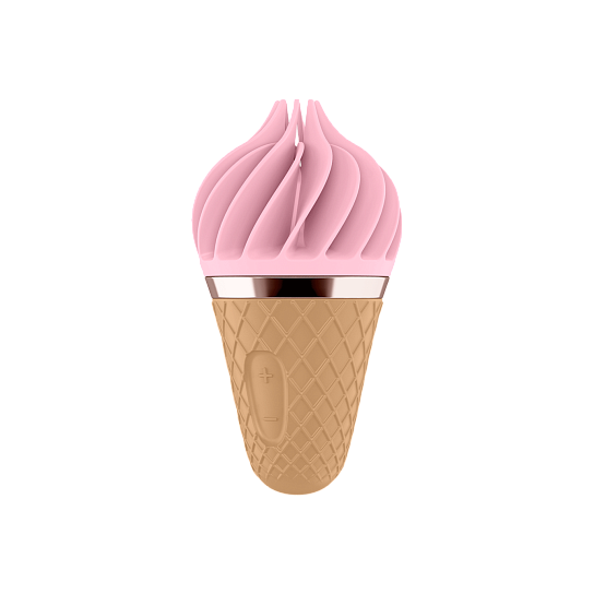 Вибромассажер-спиннер Satisfyer Sweet Treat, коричнево-розовый