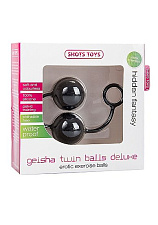 Вагинальные шарики для начинающих GEISHA TWIN, черные