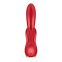 Мощный вибратор с двумя клиторальными отростками Satisfyer Double Flex, красный