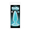 Анальная пробка мини Firefly Pleasure Plug - Medium светящаяся, голубая