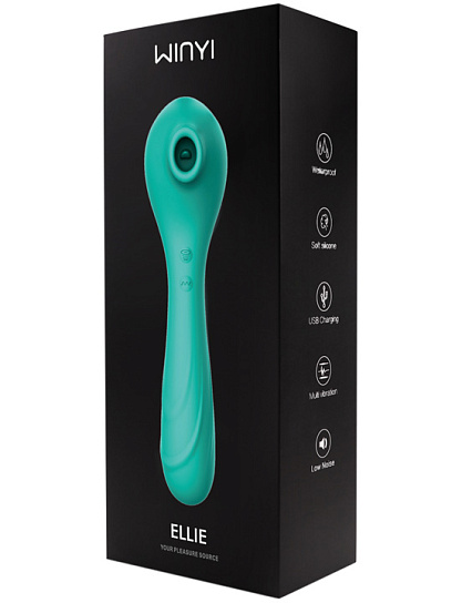 Вакуумно-волновой стимулятор с вибратором Winyi Ellie
