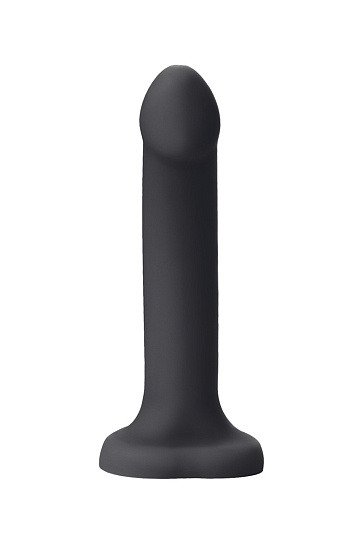Ремневой страпон с имитацией семяизвержения Strap-on-me, 19.6 см, черный