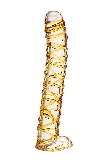 Стеклянный фаллос 15,5 см