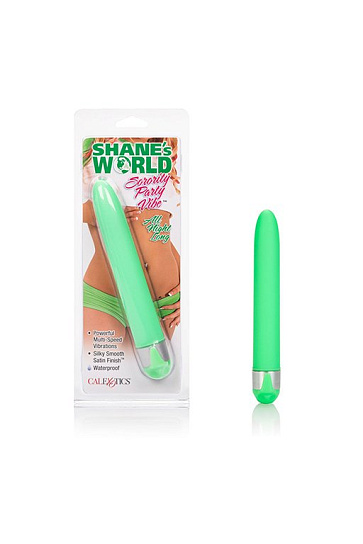 Классический вибратор Shanes World, зеленый