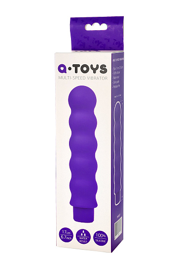 Нереалистичный вибратор ToyFa A-Toys, Фиолетовый
