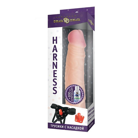 Трусики с насадкой из киберкожи №57, 20,5 см