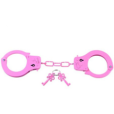 Классические браслеты для связывания Designer Cuffs, розовые